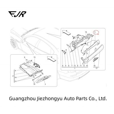 670019207 Glove Compartment Covering Above Door For Quattroporte