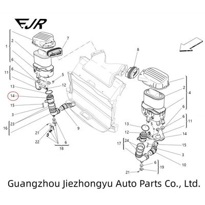 670002164 Car Air Flowmeter For Ghibli, Levante, Quattroporte